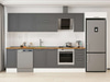 Alvinka 370X222 Cm Klasik Mebran Mutfak Dolabı Mb-E90S40S40-2
