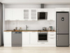 Alvinka 370X222 Cm Klasik Mebran Mutfak Dolabı Mb-E80S45S45-3