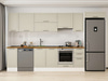 Alvinka 370X222 Cm Klasik Mebran Mutfak Dolabı Mb-E90S40S40-1