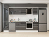 Alvinka 370X240 Cm High Gloss Mutfak Dolabı Mbb-E80B45S45-2
