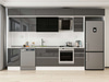 Alvinka 370X240 Cm High Gloss Mutfak Dolabı Mb-E80S50S40-3
