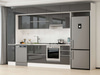 Alvinka 370X240 Cm High Gloss Mutfak Dolabı Mbb-E90B40S40-1