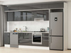 Alvinka 370X240 Cm High Gloss Mutfak Dolabı Mb-E90S40S40-1