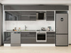 Alvinka 370X240 Cm High Gloss Mutfak Dolabı Mb-E80S40S50-2