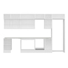 Alvinka 370X240 Cm High Gloss Mutfak Dolabı Mb-E80S45S45-2