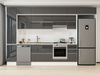 Alvinka 370X240 Cm High Gloss Mutfak Dolabı Mbb-E90B40S40-1