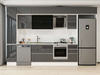Alvinka 370X240 Cm High Gloss Mutfak Dolabı Mbb-E90B40S40-3