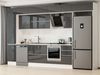 Alvinka 370X240 Cm High Gloss Mutfak Dolabı Mbb-E80B45S45-2