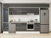 Alvinka 370X240 Cm High Gloss Mutfak Dolabı Mbb-E80B45S45-1