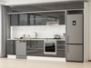 Alvinka 370X240 Cm High Gloss Mutfak Dolabı Mb-E80S50S40-1