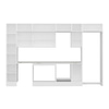 Alvinka 370X240 Cm High Gloss Mutfak Dolabı Mbb-E90B40S40-2