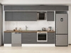 Alvinka 370X240 Cm Klasik Mebran Mutfak Dolabı Mb-E80S45S45-2