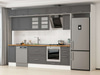 Alvinka 370X240 Cm Klasik Mebran Mutfak Dolabı Mb-E90S40S40-3