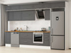 Alvinka 370X240 Cm Klasik Mebran Mutfak Dolabı Mb-E90S40S40-2