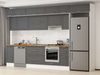 Alvinka 370X240 Cm Klasik Mebran Mutfak Dolabı Mb-E90S40S40-1