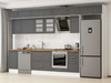Alvinka 370X240 Cm Klasik Mebran Mutfak Dolabı Mb-E80S45S45-3