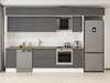 Alvinka 370X240 Cm Klasik Mebran Mutfak Dolabı Mb-E90S40S40-2