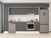 Alvinka 370X240 Cm Klasik Mebran Mutfak Dolabı Mbb-E90B40S40-1