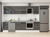 Alvinka 375X222 Cm High Gloss Mutfak Dolabı Mb-E80S45S50-2