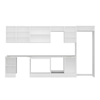 Alvinka 375X222 Cm High Gloss Mutfak Dolabı Mb-E80S45S50-2
