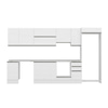 Alvinka 375X222 Cm High Gloss Mutfak Dolabı Mb-E90S45S40-1