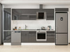 Alvinka 375X222 Cm High Gloss Mutfak Dolabı Mbb-E80B45S50-2