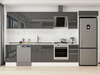 Alvinka 375X222 Cm High Gloss Mutfak Dolabı Mb-E90S45S40-2