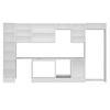 Alvinka 375X222 Cm High Gloss Mutfak Dolabı Mbb-E80B45S50-2