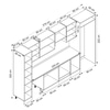 Alvinka 375X222 Cm Klasik Mebran Mutfak Dolabı Mbb-E80B50S45-1