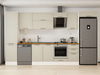 Alvinka 375X222 Cm Klasik Mebran Mutfak Dolabı Mbb-E80B50S45-2