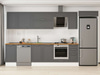 Alvinka 375X222 Cm Klasik Mebran Mutfak Dolabı Mb-E90S45S40-2