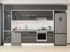 Alvinka 375X240 Cm High Gloss Mutfak Dolabı Mbb-E90B45S40-1