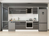 Alvinka 375X240 Cm High Gloss Mutfak Dolabı Mbb-E80B50S45-2