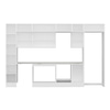 Alvinka 375X240 Cm High Gloss Mutfak Dolabı Mbb-E90B40S45-3
