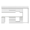 Alvinka 375X240 Cm High Gloss Mutfak Dolabı Mb-E90S45S40-1