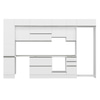 Alvinka 375X240 Cm High Gloss Mutfak Dolabı Mbb-E90B45S40-1