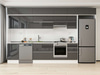 Alvinka 375X240 Cm High Gloss Mutfak Dolabı Mb-E80S50S45-1