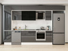 Alvinka 375X240 Cm High Gloss Mutfak Dolabı Mbb-E90B45S40-3