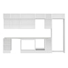 Alvinka 375X240 Cm High Gloss Mutfak Dolabı Mb-E90S45S40-2