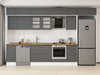 Alvinka 375X240 Cm Klasik Mebran Mutfak Dolabı Mb-E90S40S45-3