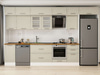 Alvinka 375X240 Cm Klasik Mebran Mutfak Dolabı Mb-E80S45S50-3