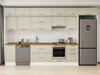 Alvinka 375X240 Cm Klasik Mebran Mutfak Dolabı Mb-E80S45S50-1