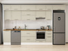 Alvinka 375X240 Cm Klasik Mebran Mutfak Dolabı Mb-E90S45S40-1