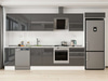 Alvinka 380X222 Cm High Gloss Mutfak Dolabı Mb-E80S40S60-2