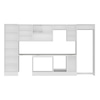 Alvinka 380X222 Cm High Gloss Mutfak Dolabı Mbb-E80B60S40-3
