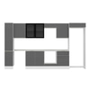Alvinka 380X222 Cm High Gloss Mutfak Dolabı Mbb-E80B40S60-3