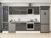 Alvinka 380X222 Cm High Gloss Mutfak Dolabı Mbb-E80B50S50-2