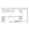 Alvinka 380X222 Cm High Gloss Mutfak Dolabı Mb-E80S50S50-3