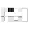 Alvinka 380X222 Cm High Gloss Mutfak Dolabı Mbb-E80B40S60-3