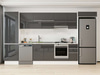 Alvinka 380X222 Cm High Gloss Mutfak Dolabı Mbb-E80B60S40-1